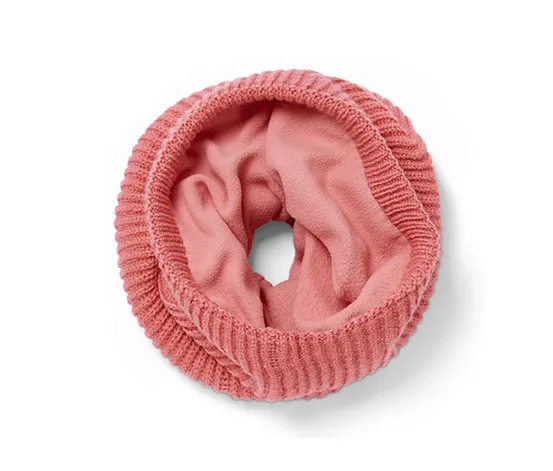 Strickschlauchschal, roséfarben