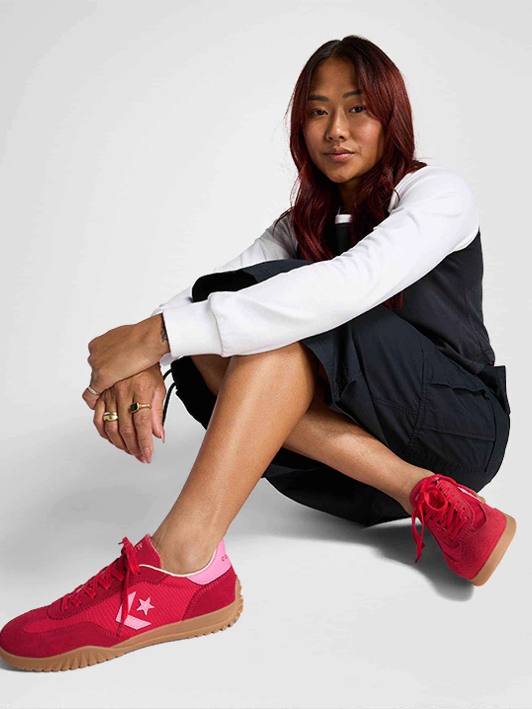 Rood - Converse Run Star Low sneakers
