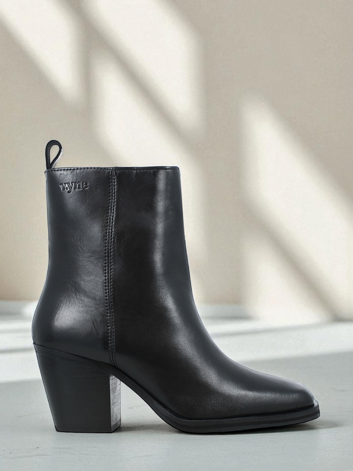 VYNE Asti Leather Boots Black