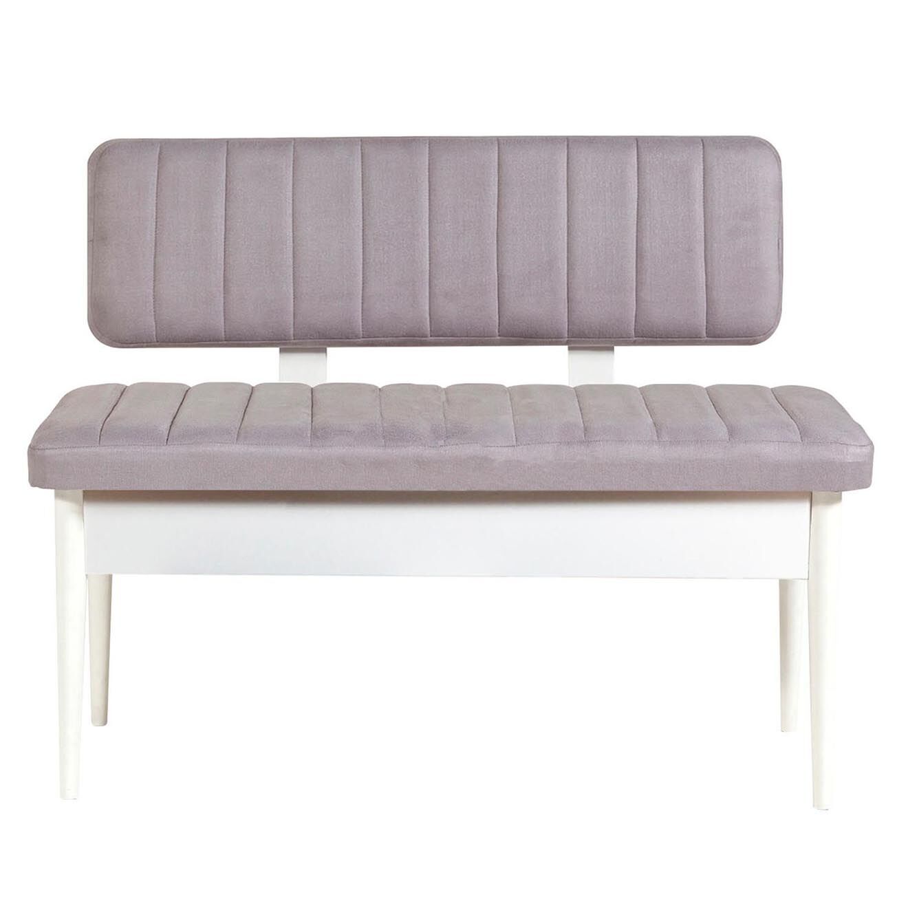 Homitis Ensemble Table + 2 Chaises + 2 Bancs Vina 0701 blanche