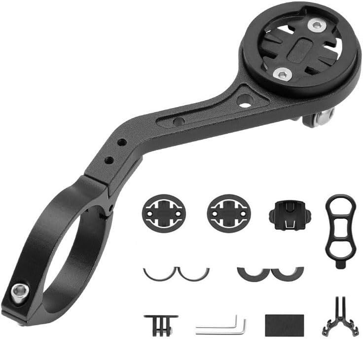 Universal Aluminium Fahrrad Computer Halterung Velo GPS Lenkstangen Halter für Garmin / Cateye / Bryton - Schwarz