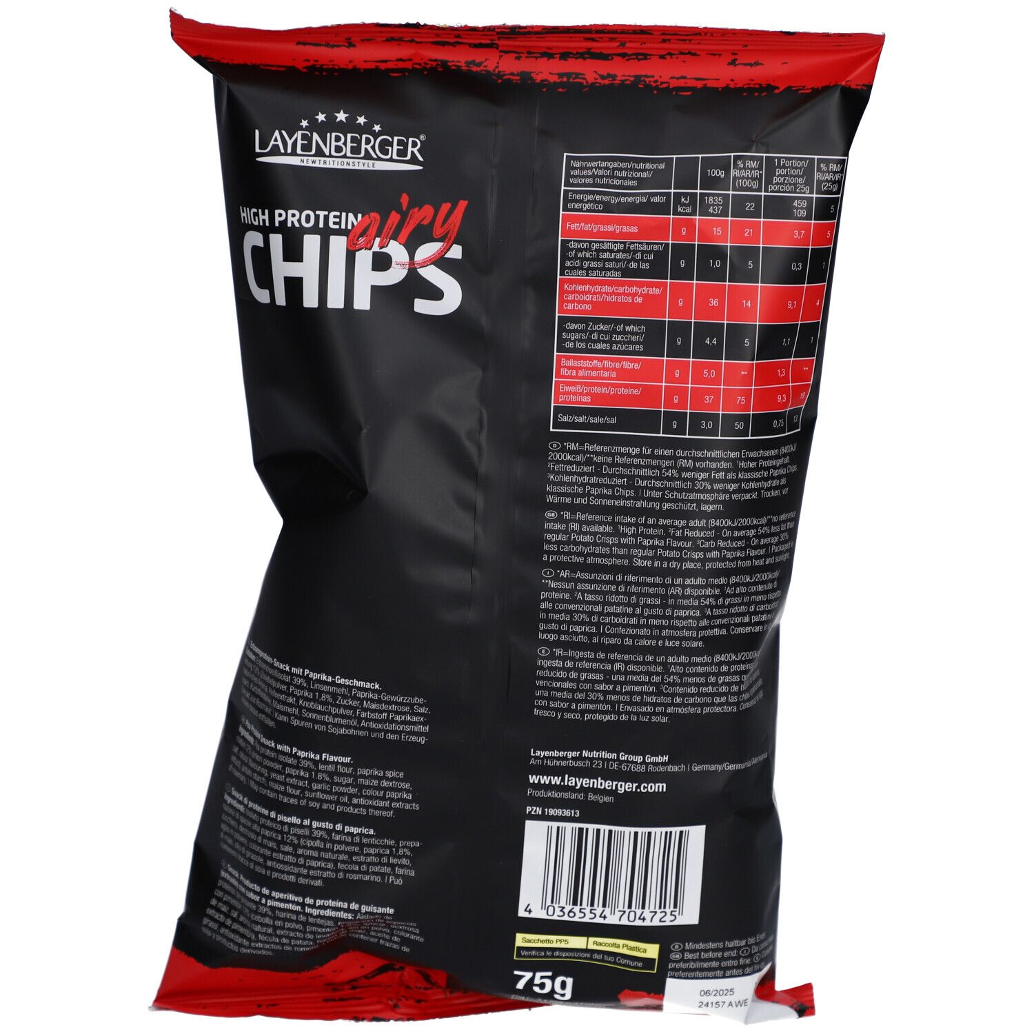 Layenberger High Protein Airy Chips Paprika