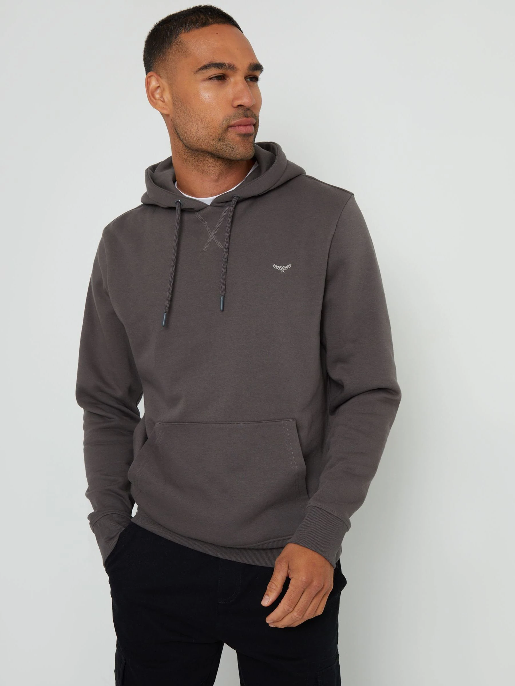Grijs - Threadbare - Hoodie