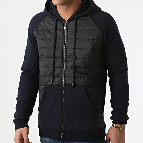 Veste Zippée Capuche GW-2514 Bleu Marine
