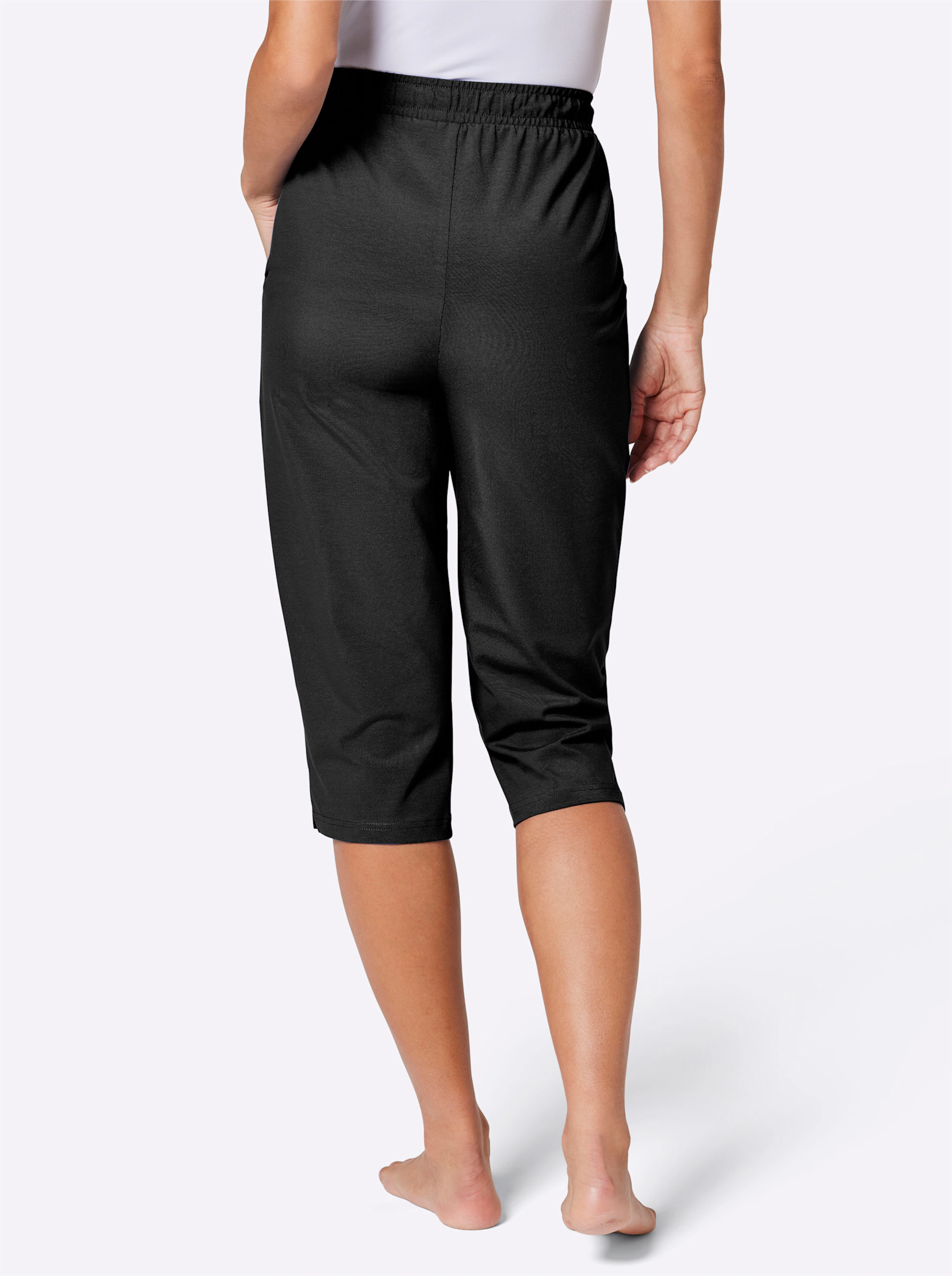 feel good Capri-Hose in schwarz