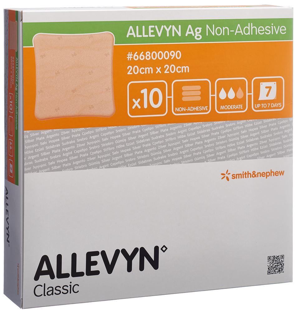 ALLEVYN Wundkompresse 20x20cm 10 Stk