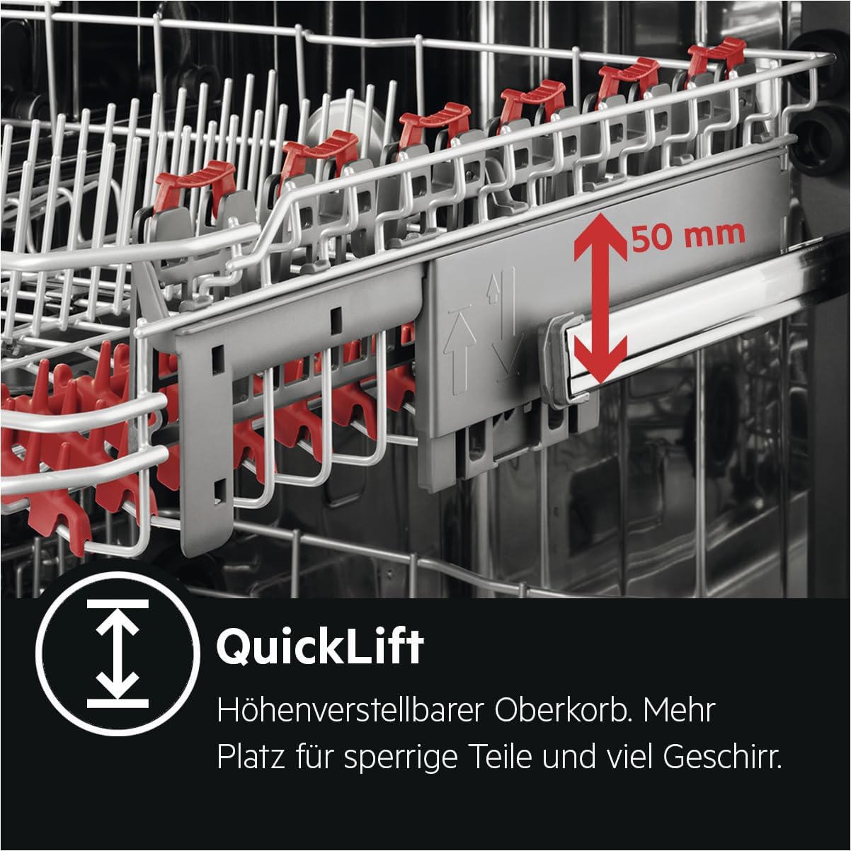AEG Unterbau Geschirrspüler 60cm, Serie 7000, Glasschutz, Energieklasse A, Besteckschublade, personalisierte Zeit-Steuerung, leise 42dB, Wasserstopp, ComfortRails-Teleskopauszüge, FUS7676APM
