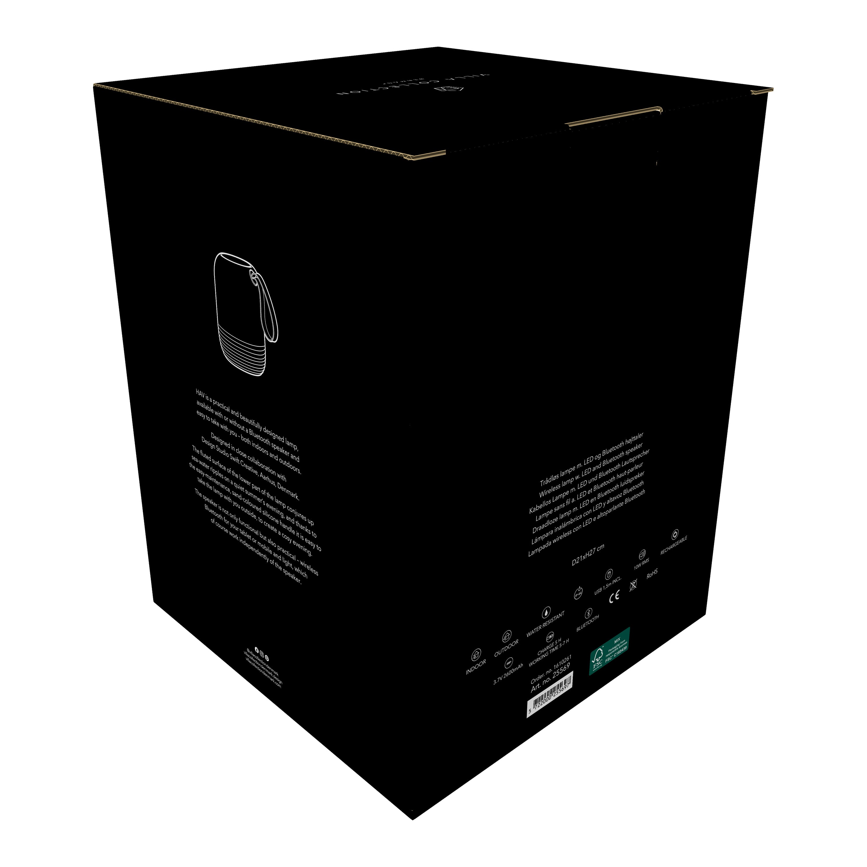 Villa Collection Hav LED Lamp met Speaker - Wit