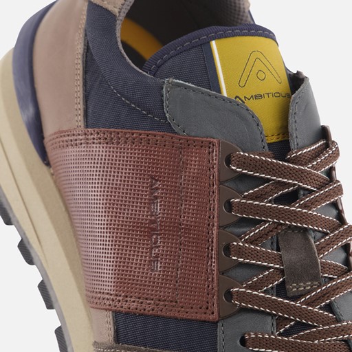 Ambitious Silky Navy Sneakers blauw Leer