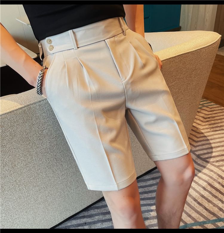 Deepwood - Hoge taille effen korte jurk