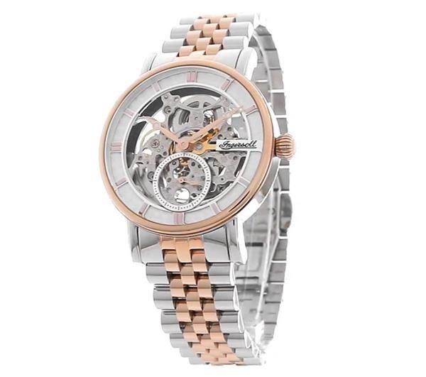 Ingersoll 1892 Mens Ingersoll Herald Automatic Silver Gold Watch