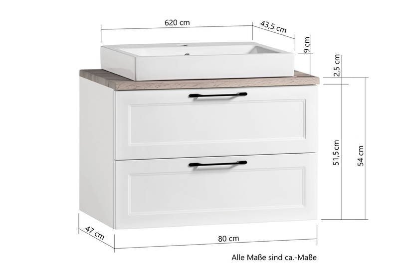 XORA Waschtisch-Set MERAN