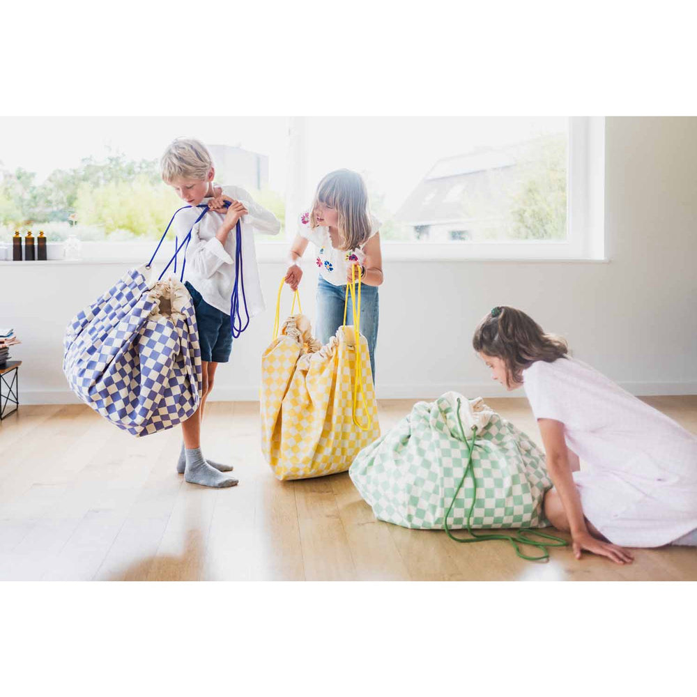Køb Play&Go Vichy Purple 2-in-1 Legetæppe