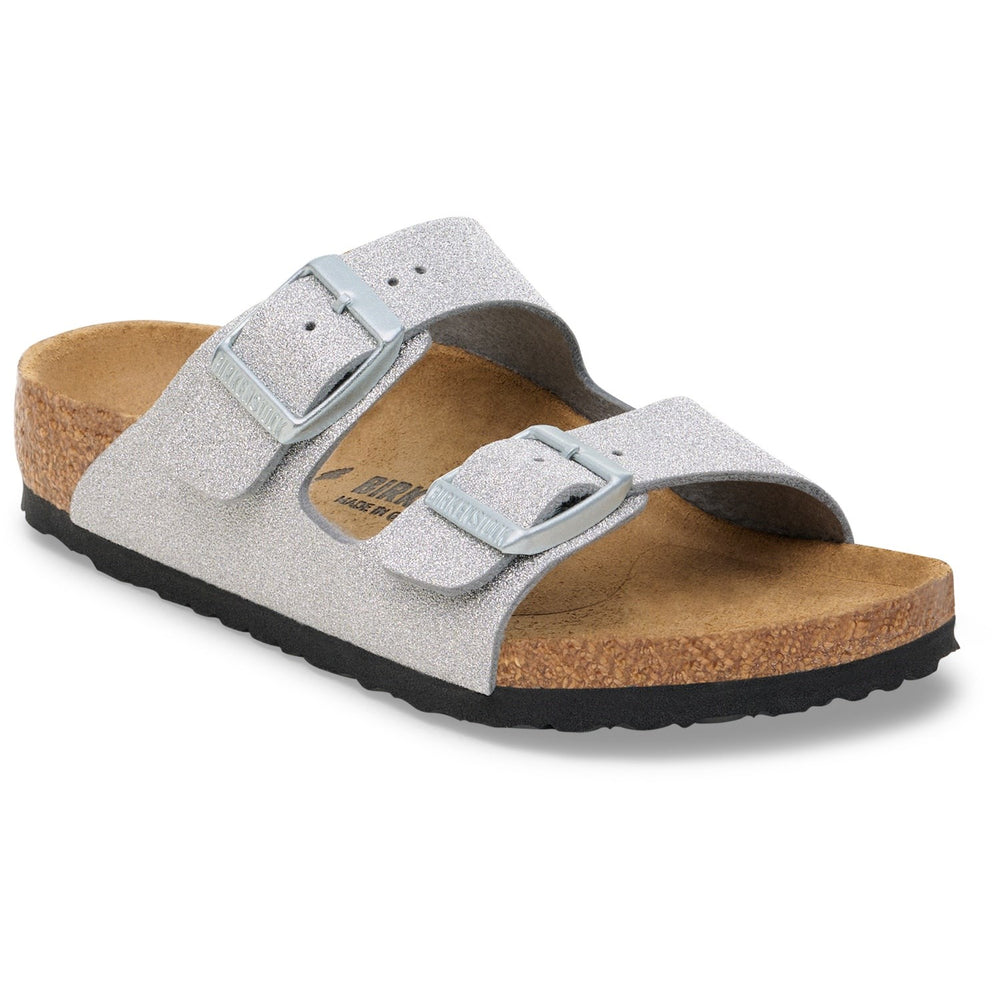 Køb Birkenstock Shiny Glitter Silver Arizona Kids SYN