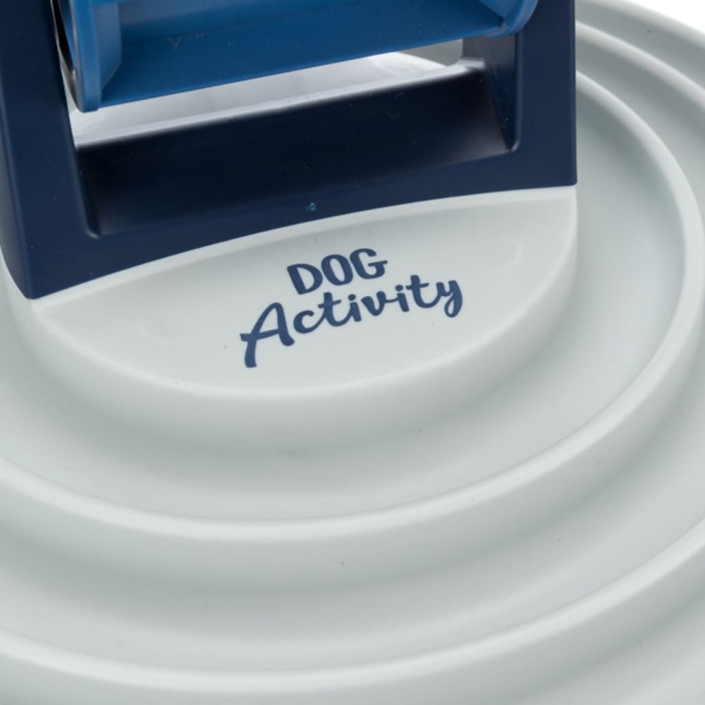 Bol à rouleaux d'activité canine bleu