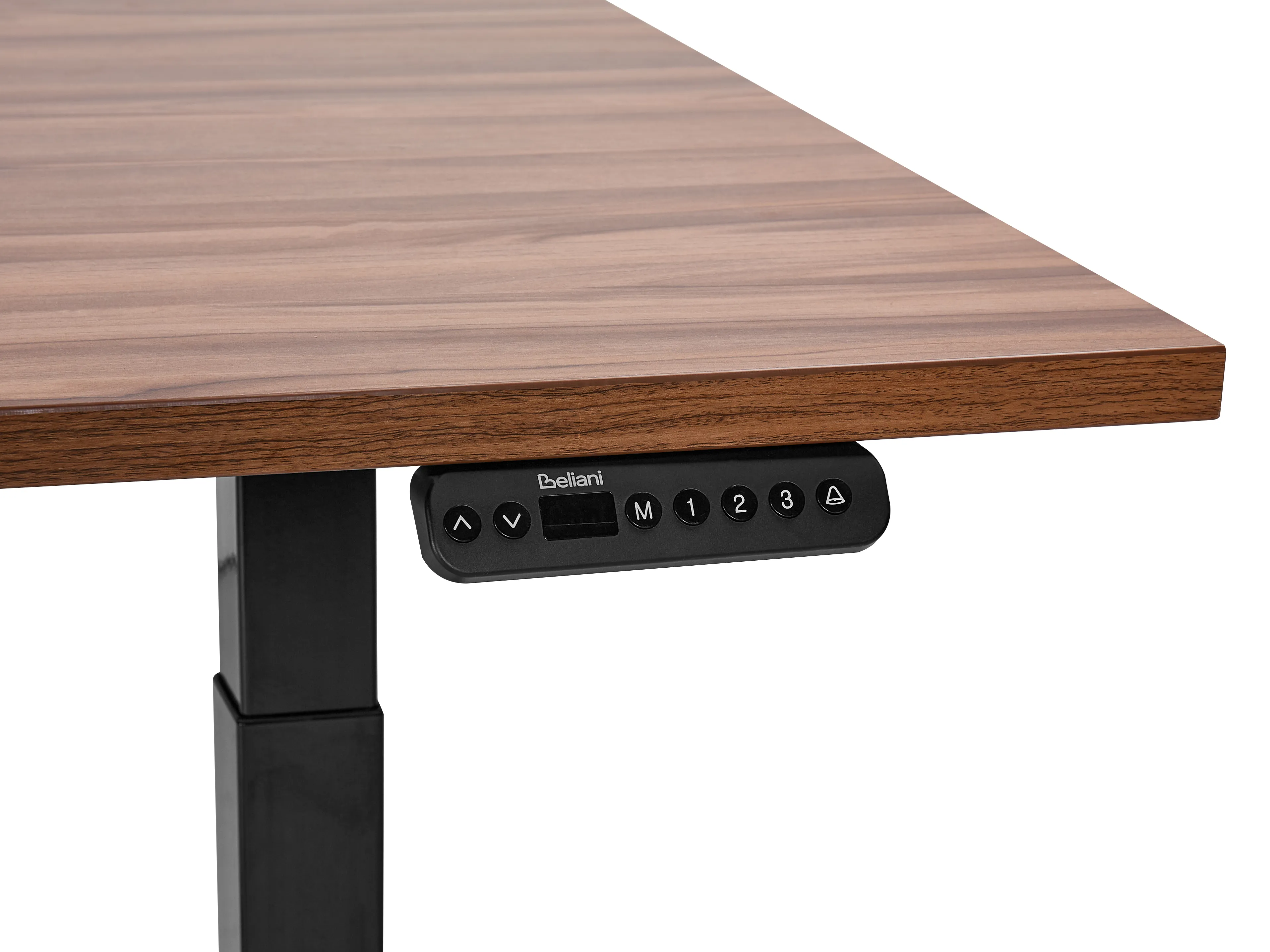 Elektrisch verstelbaar sta-bureau DESTINES Bruin/zwart 180 cm 80 cm