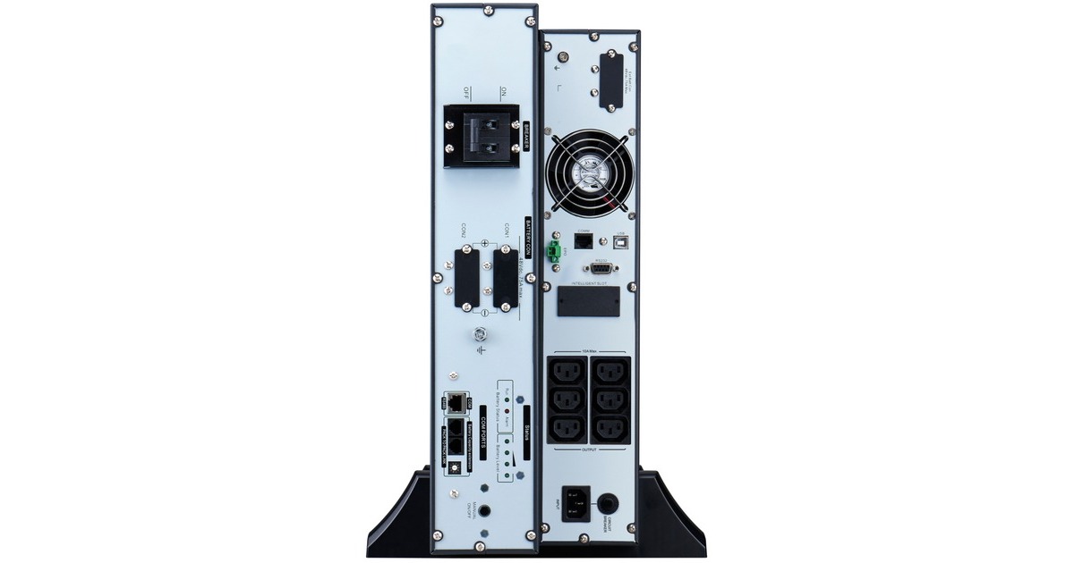 APCEasy-UPS On-Line SRVL1KRILRK Noodstroomvoeding - Li-ion ups  (Zwart, 6x C13, Rack/tower convertible, extendable runtime, 1000VA)