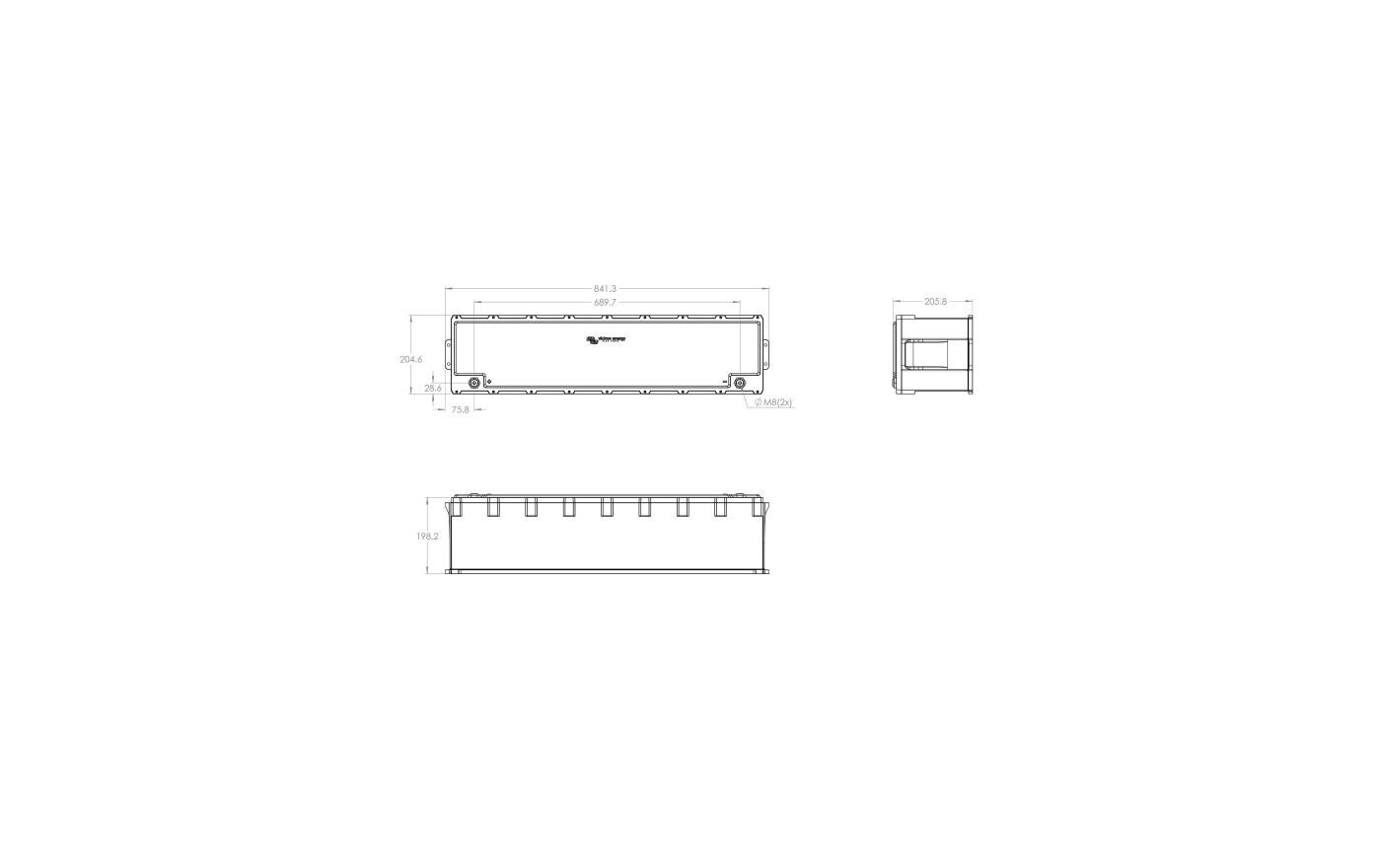 Batterie LiFePO4 25.6 V/300 Ah NG 235 x 341 x 160 mm<br>Lithium-NG-Batterie