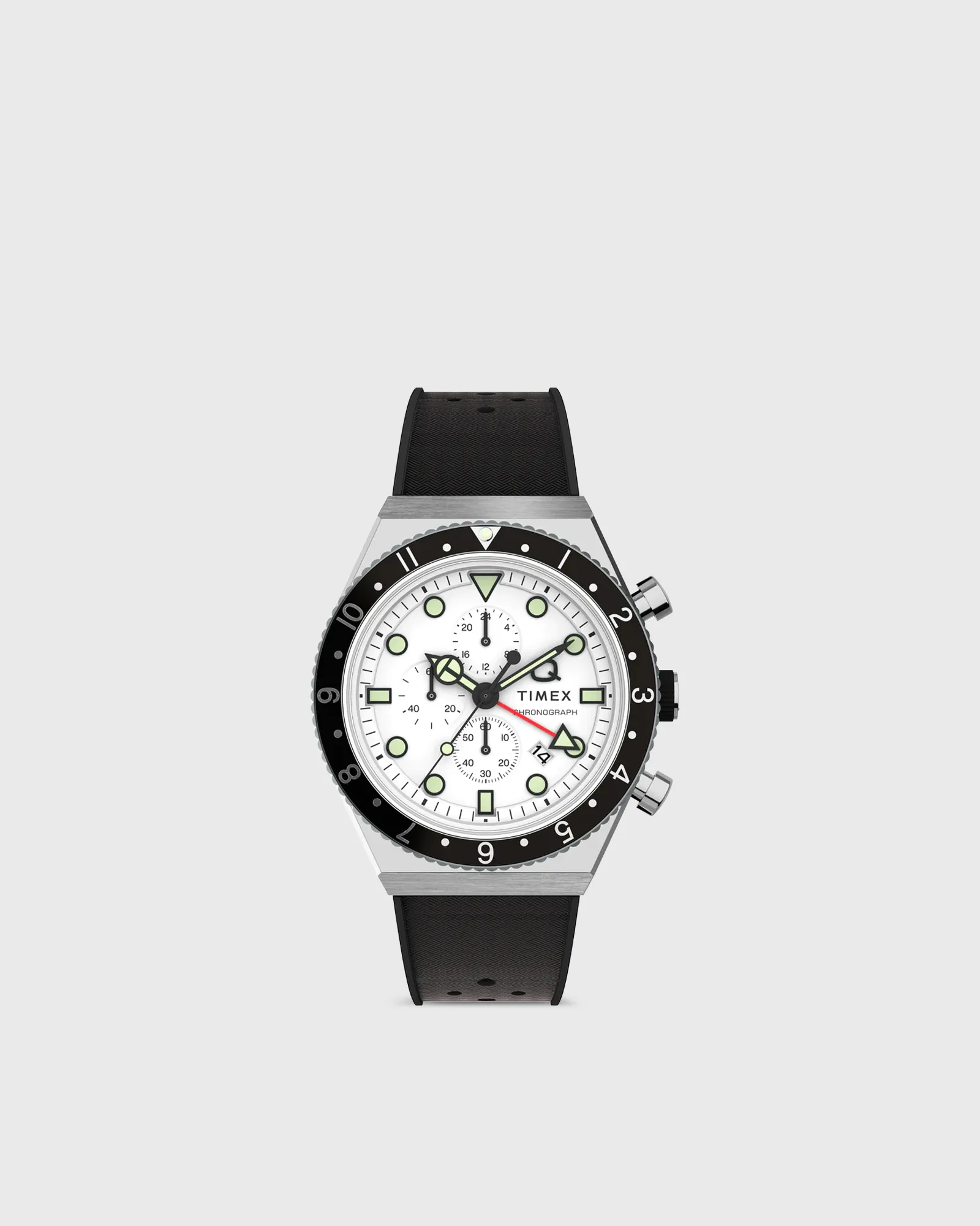 Timex Q Timex 3 Time Zone Chronograph