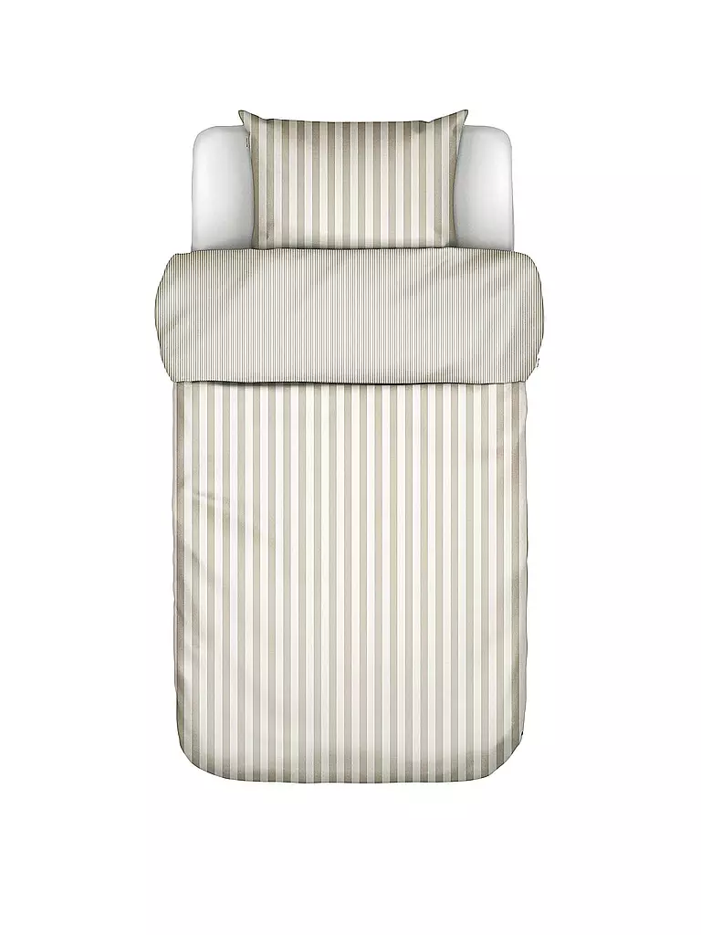 MARC O'POLO HOME Satin Bettwäsche CLASSIC STRIPE 70x90cm/140x200cm Oatmel beige
