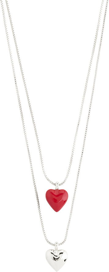 Pilgrim MAEVE necklace, 2 in a set, silver-plated Sølv