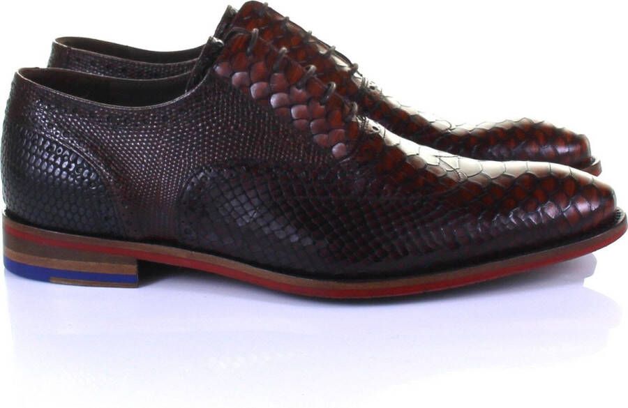 Floris van bommel De Stapper 05.16 Dark Cognac G+ Wijdte Veterschoenen