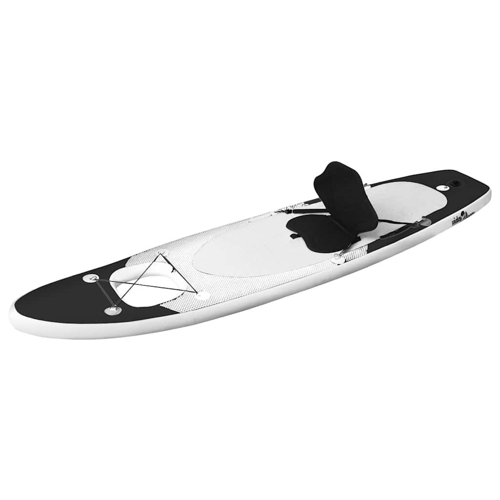 vidaXL Opblaasbaar SUP-board met accessoires, zwart, 300x76x10 cm