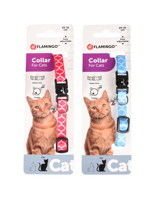 Flamingo Kattenhalsband Amsi - Kattenhalsband - 20-35 cm Assorti Multi-Color