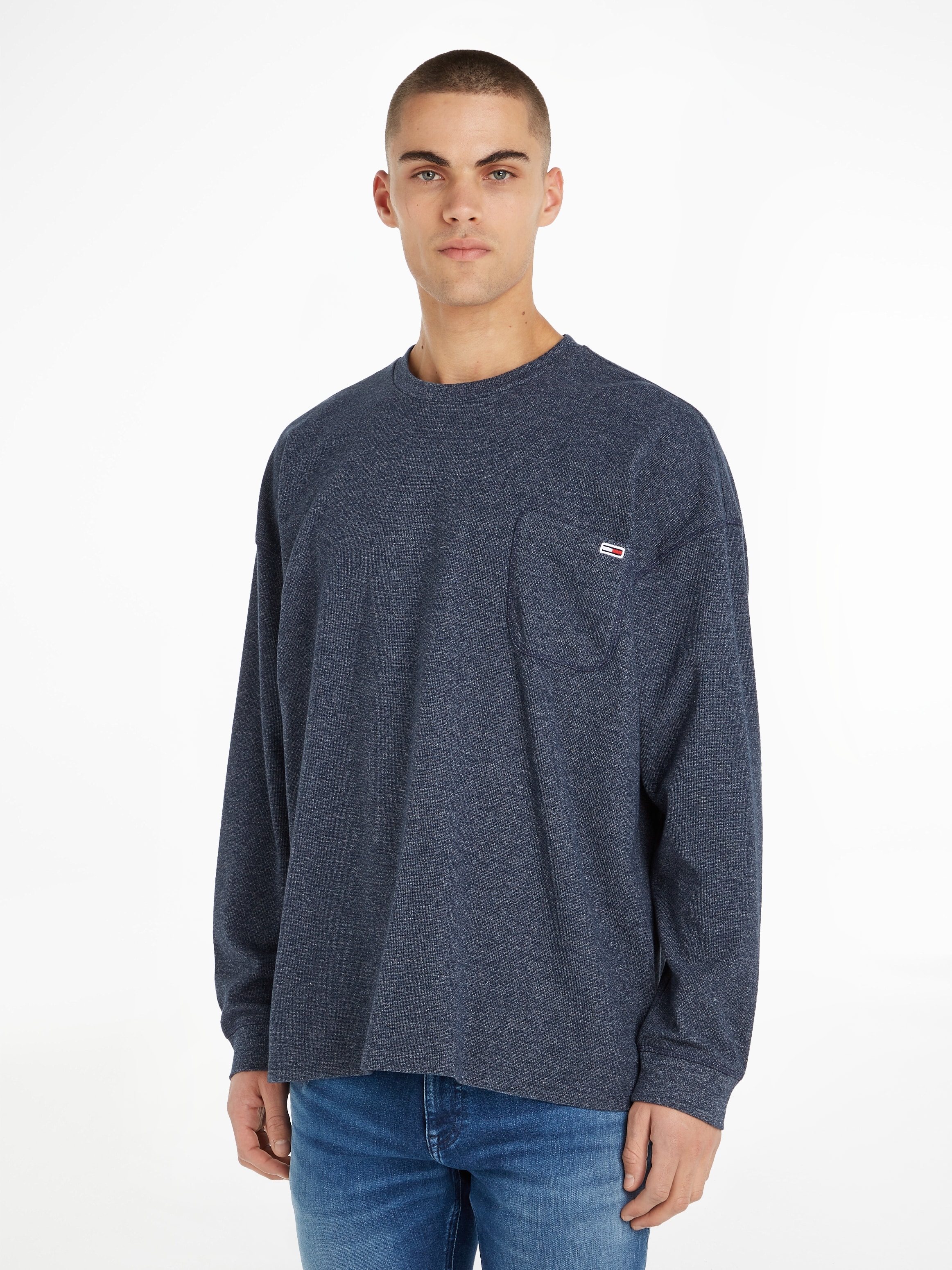 Tommy Jeans Langarmshirt »TJM RLX WAFFLE SNIT TEE«
