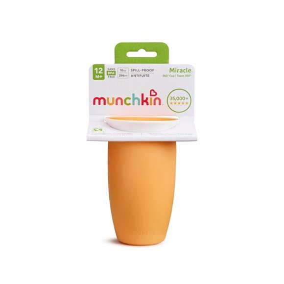 MUNCHKIN Miracle 360° Becher<br>1 Stück, 296ml, 100% überlaufsicher