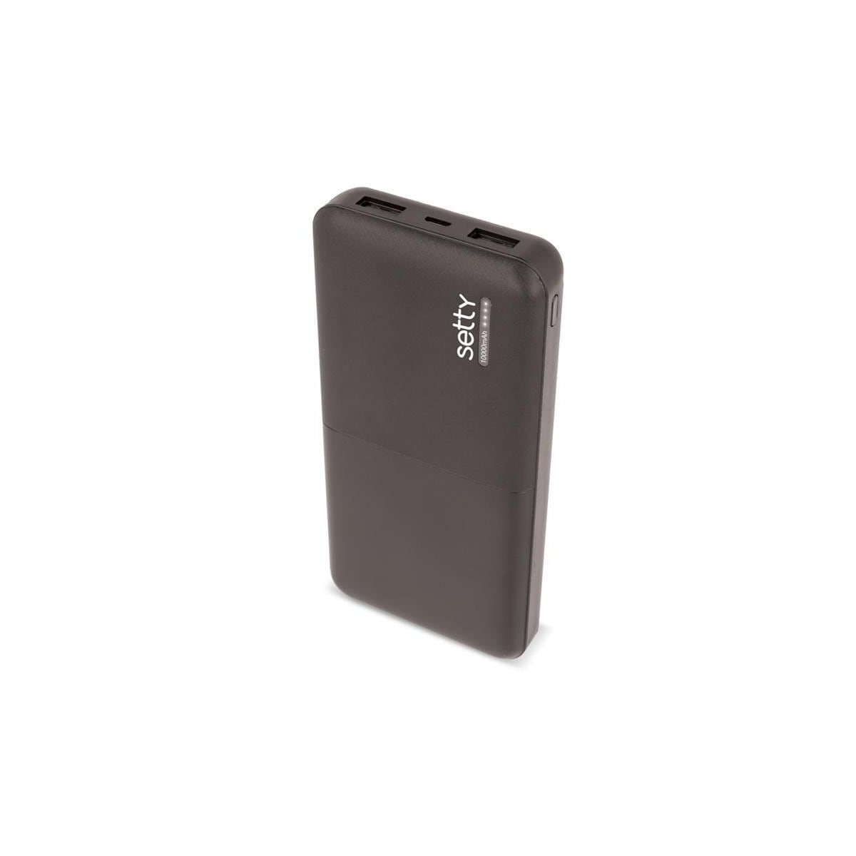 Setty Powerbank 10000 mAh Svart