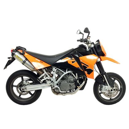 Silencieux Arrow Race tech alu embout carbone - Gris