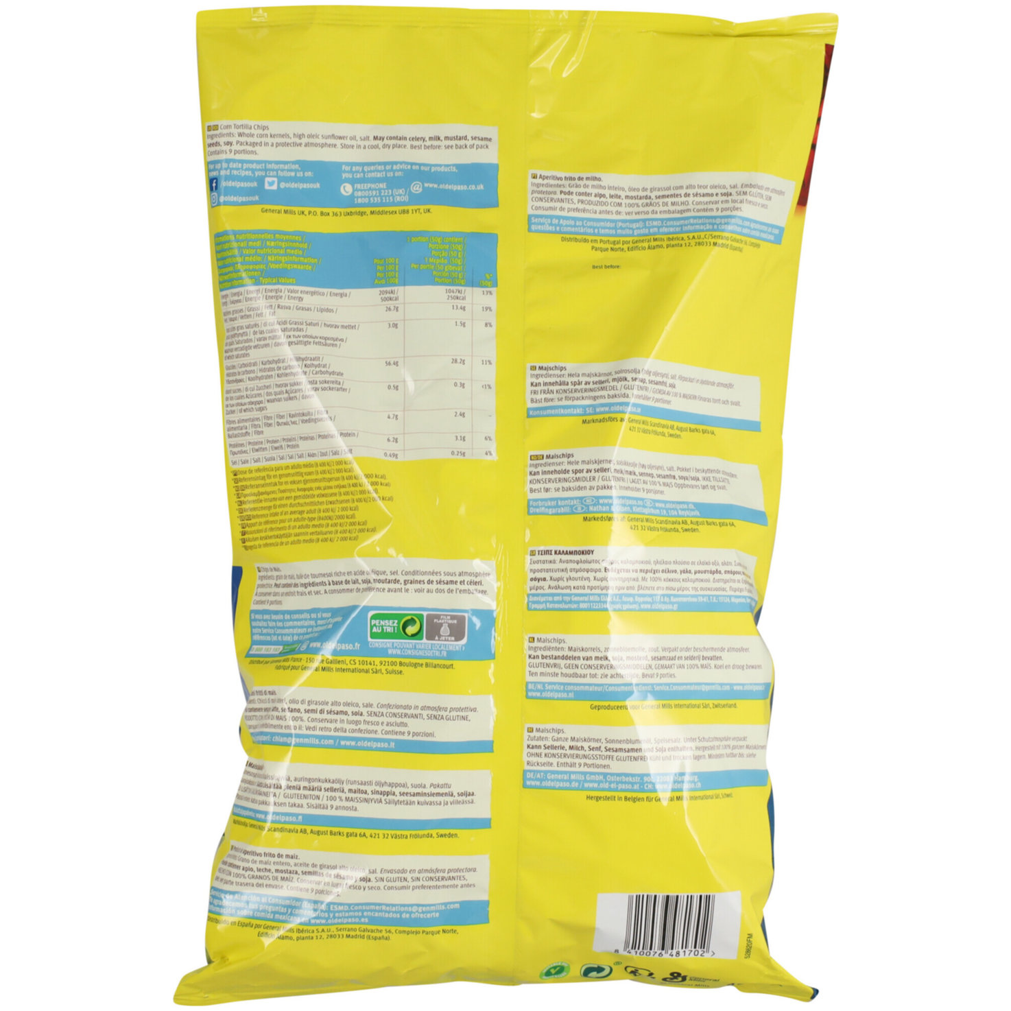 Old el Paso Nachips salted