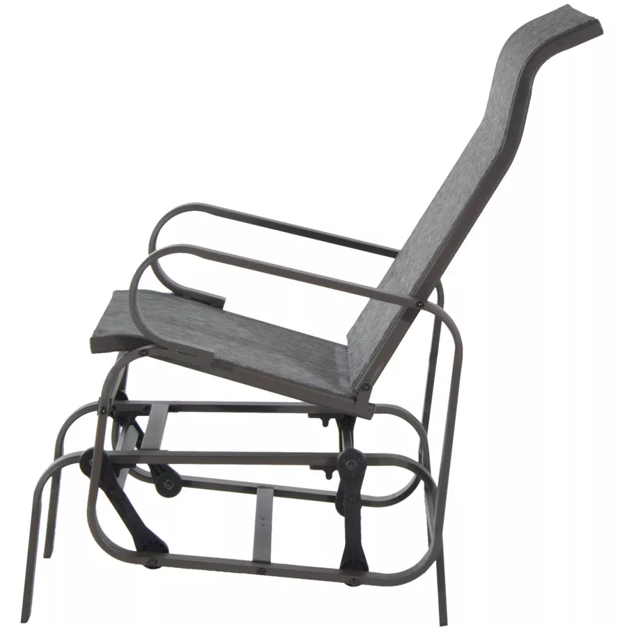Outsunny Schaukelstuhl mit Ergonomischer Form grau