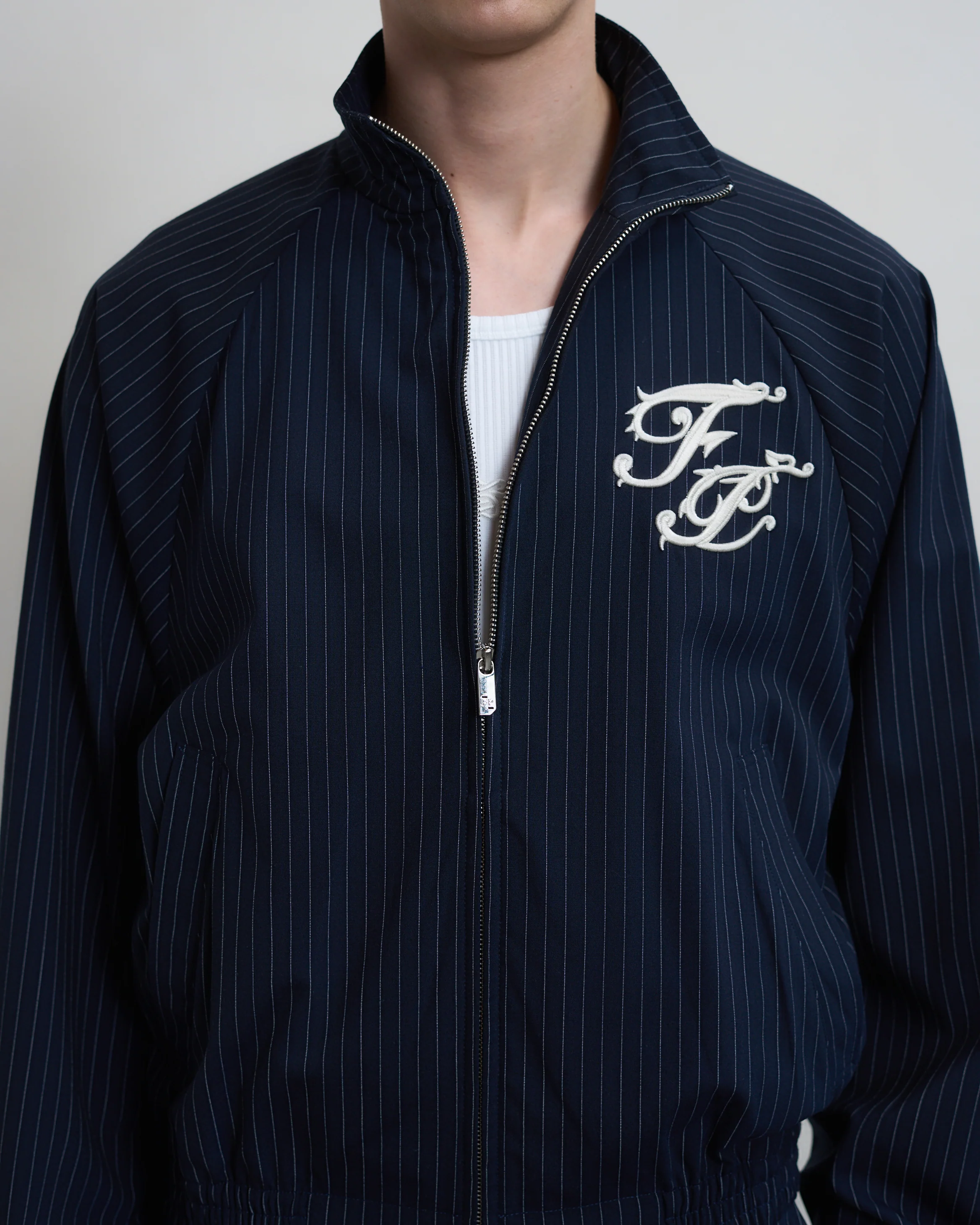 Track Jacket Pinstripe Blue