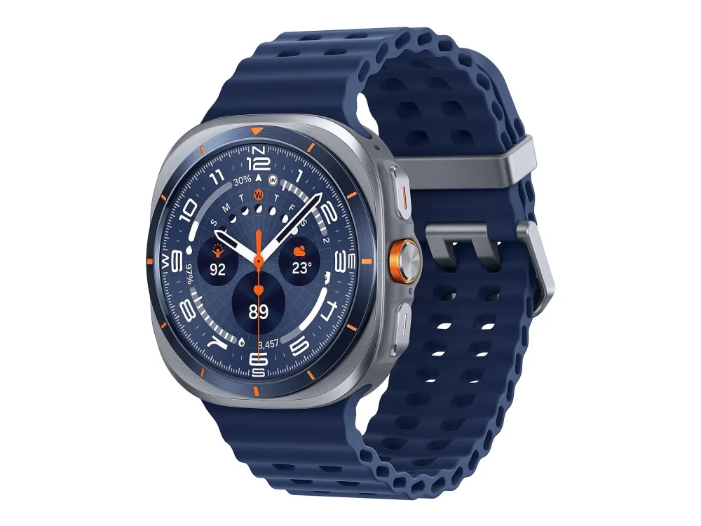 Samsung | Galaxy Watch Ultra (2025) - Titanium Blue (Navy Blue strap)