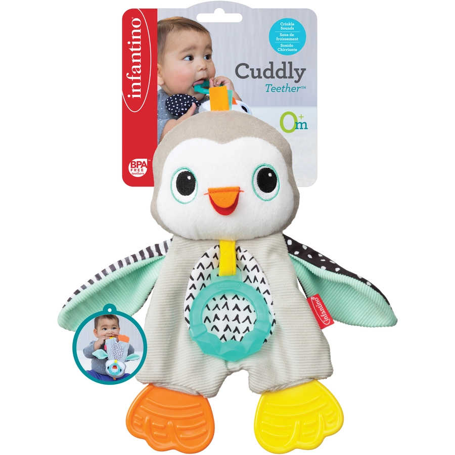 Infantino Beißring kuscheliger Pinguin