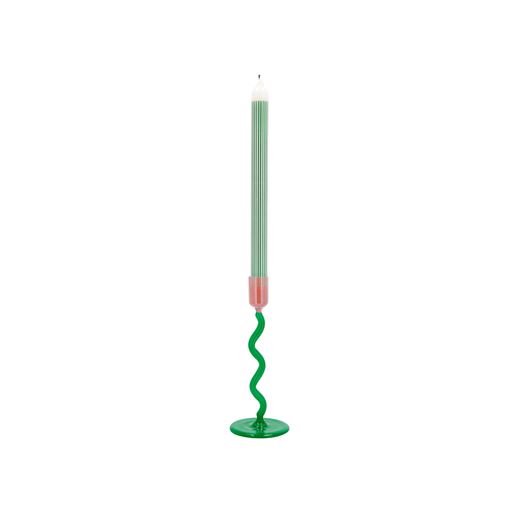 Villa Collection Styles Glaslysestage, Green/Rose