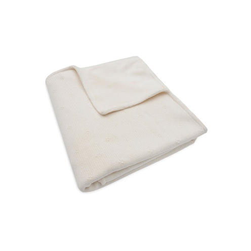 Couverture velvet Cosy knit - Ivory - JOLLEIN