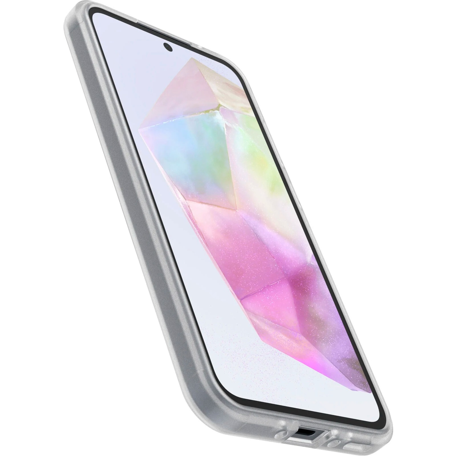 Samsung Galaxy A55 Hybrid Hülle TPU Bumper   Hardcase Rückseite React Series (77-95409) - Transparent