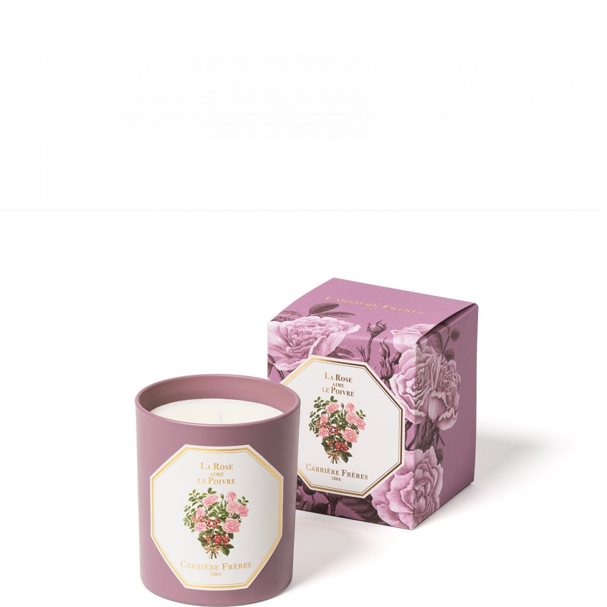 CARRIÈRE FRÈRES La Rose Aime Le Poivre Bougie Parfumée