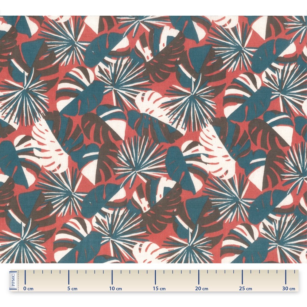 Coupon Tissu 1 M Feuillage Graphique Ex1094