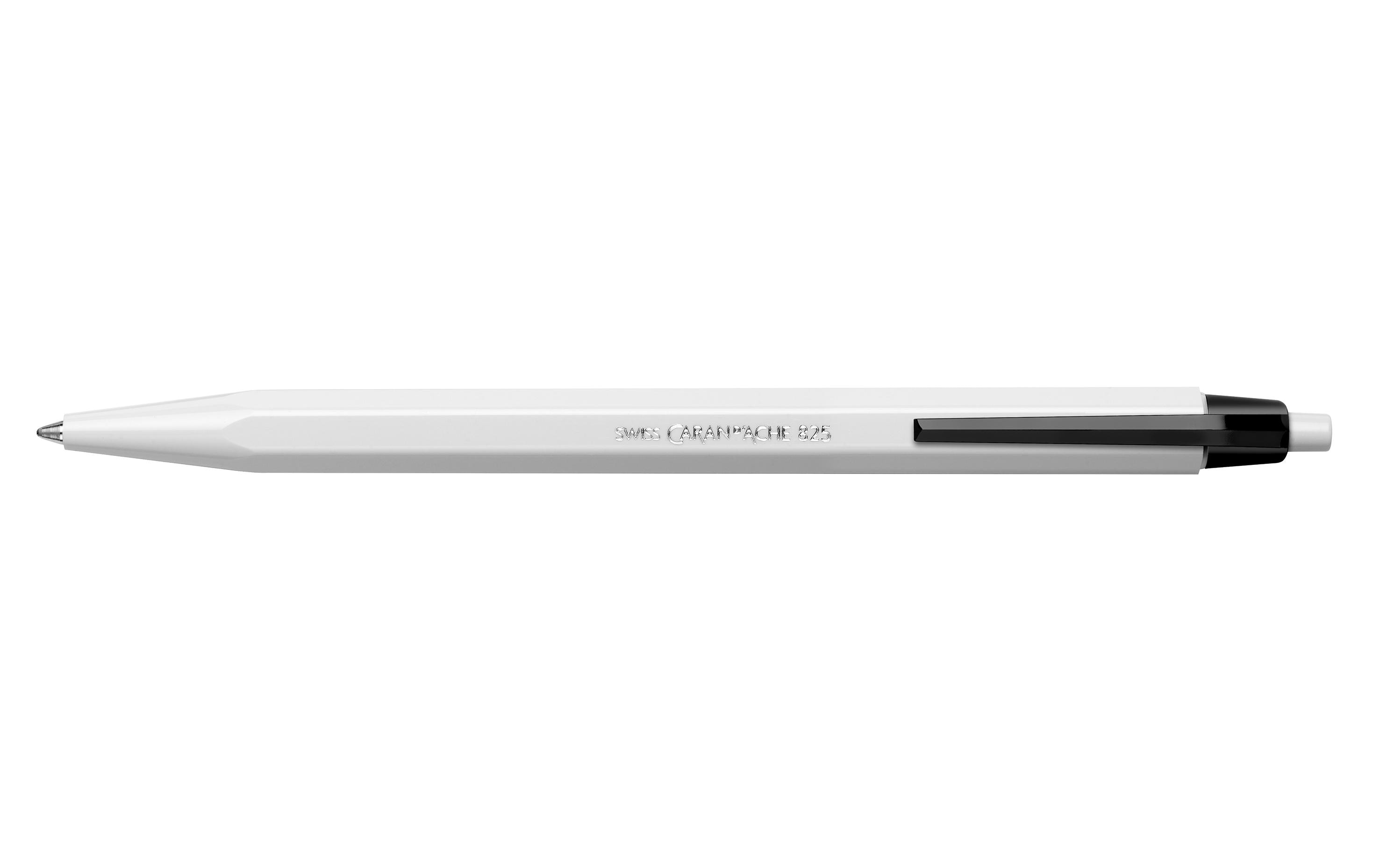 Kugelschreiber 825 SchwarzKuli mit flexiblem Clip und Druckmechanismus