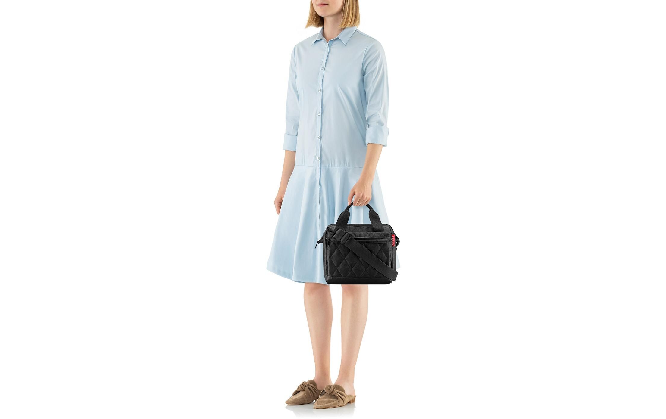 Umhängetasche Allrounder Cross Rhombus BlackCrossbody Bag für jeden Tag