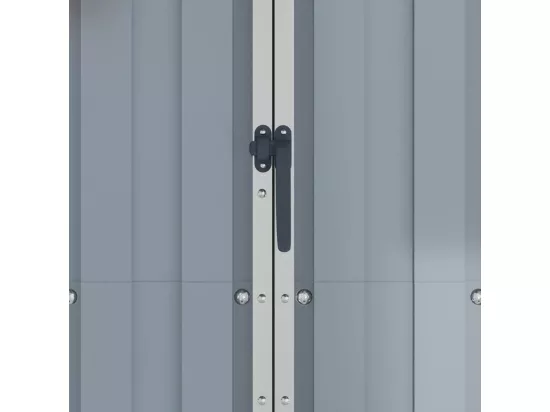 Abri de jardin Gris 107,5x46x183 Acier galvanisé