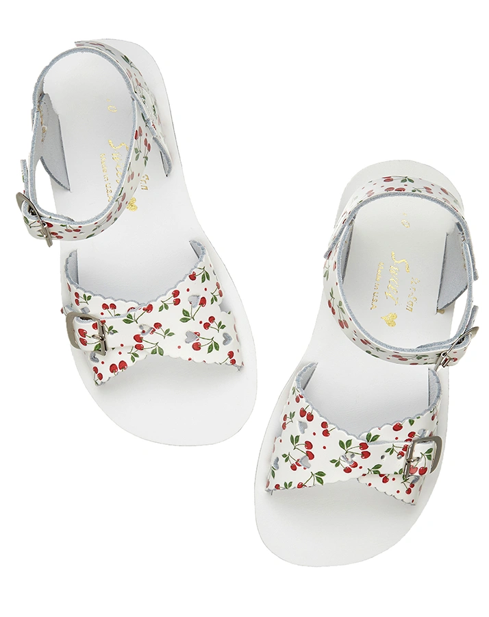 Sandalen SWEETHEART KIRSCHEN in weiß/rot