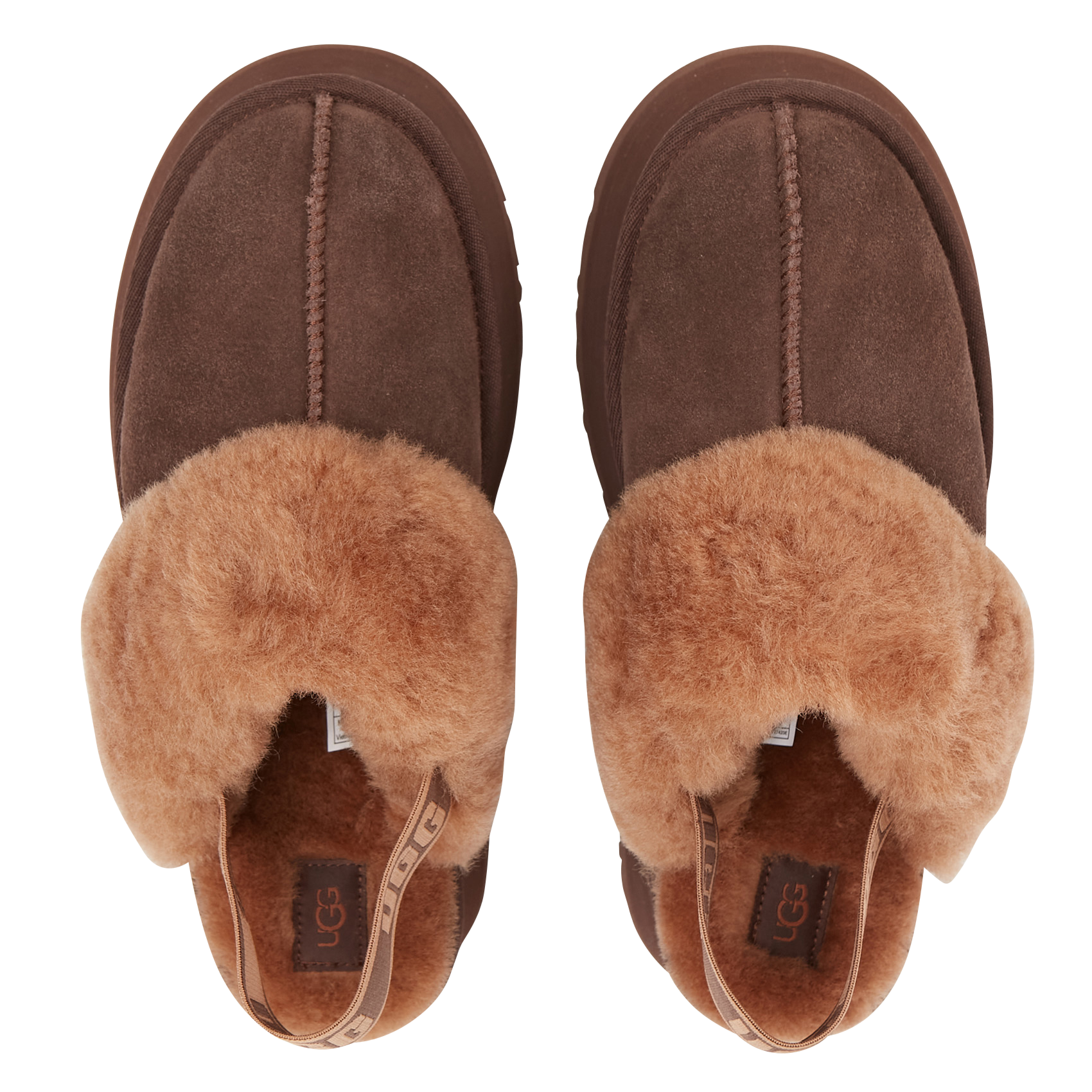 FUNKETTE - Chaussons compensés en cuir | Marron