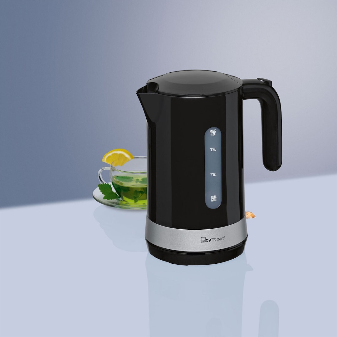 CLATRONIC Wasserkocher WK 3452 schwarz 1,8 Liter max. 2200 Watt