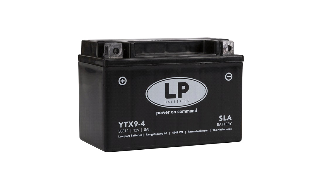Batteri LP 12V-8Ah YTX9-4 AGM SLA