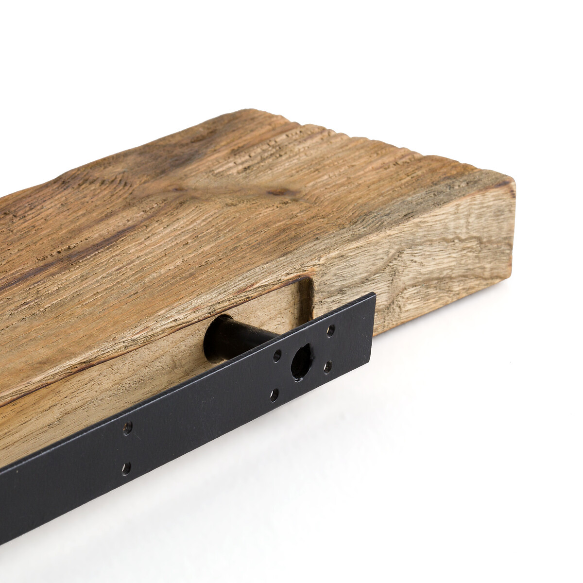 LA REDOUTE INTERIEURS<br>Prateleira de parede em teca maciça, 60 cm de comprimento, Gana
